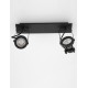 Sandy Black Metal LED GU10 2x10 Watt 230 Volt IP20 Bulb Excluded L: 31.5 W: 7 H: 16 cm 9155102