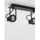 Sandy Black Metal LED GU10 2x10 Watt 230 Volt IP20 Bulb Excluded L: 31.5 W: 7 H: 16 cm 9155102