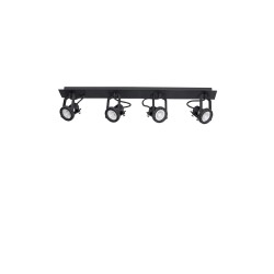 Sandy Black Metal LED GU10 4x10 Watt 230 Volt IP20 Bulb Excluded L: 71 W: 19 H: 16 cm 9155103