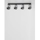 Sandy Black Metal LED GU10 4x10 Watt 230 Volt IP20 Bulb Excluded L: 71 W: 19 H: 16 cm 9155103