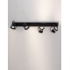 Sandy Black Metal LED GU10 4x10 Watt 230 Volt IP20 Bulb Excluded L: 71 W: 19 H: 16 cm 9155103
