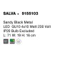 Sandy Black Metal LED GU10 4x10 Watt 230 Volt IP20 Bulb Excluded L: 71 W: 19 H: 16 cm 9155103