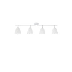 Sandy White Metal Sandy White Cord LED LED E14 4x5 Watt 230 Volt IP20 Bulb Excluded L: 81 W: 11 H: 20 cm 9155424