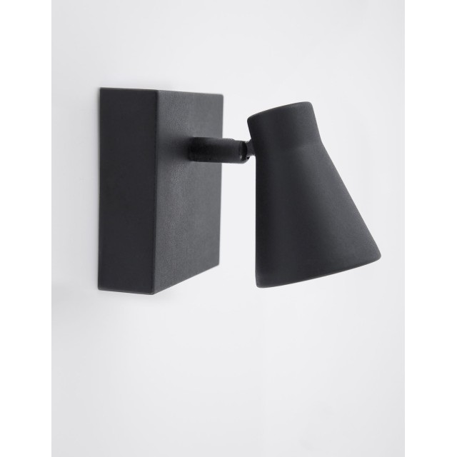 Sandy Black Metal Switch On/Off LED GU10 1x10 Watt 230 Volt IP20 Bulb Excluded L: 10 H: 15 cm 9155712