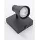 Sandy Black Metal Switch On/Off LED GU10 1x10 Watt 230 Volt IP20 Bulb Excluded L: 10 H: 15 cm 9155712