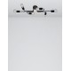 Sandy Black Metal LED LED E27 6x12 Watt 230 Volt IP20 Bulb Excluded L: 86 W: 31 H: 14.7 cm 9156306