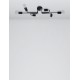 Sandy Black Metal LED LED E27 6x12 Watt 230 Volt IP20 Bulb Excluded L: 86 W: 31 H: 14.7 cm 9156306