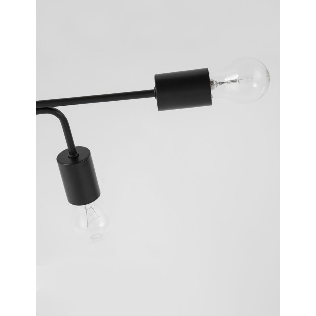 Sandy Black Metal LED LED E27 6x12 Watt 230 Volt IP20 Bulb Excluded L: 86 W: 31 H: 14.7 cm 9156306