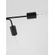 Sandy Black Metal LED LED E27 6x12 Watt 230 Volt IP20 Bulb Excluded L: 86 W: 31 H: 14.7 cm 9156306