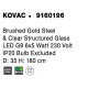 Brushed Gold Steel & Clear Structured Glass LED G9 6x5 Watt 230 Volt IP20 Bulb Excluded D: 35 H: 180 cm 9160196