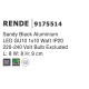 Sandy Black Aluminium LED GU10 1x10 Watt IP20 220-240 Volt Bulb Excluded L: 8 W: 8 H: 9 cm