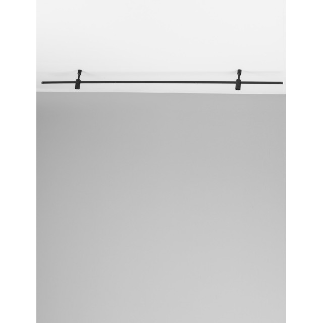 Magnetic Wall Structure Sandy Black Aluminium L: 150 W: 1.5 H: 12 cm