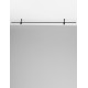 Magnetic Wall Structure Sandy Black Aluminium L: 150 W: 1.5 H: 12 cm