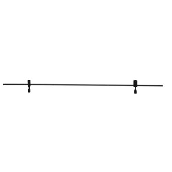 Magnetic Wall Structure Sandy Black Aluminium L: 150 W: 1.5 H: 12 cm