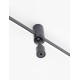 Magnetic Wall Structure Sandy Black Aluminium L: 150 W: 1.5 H: 12 cm