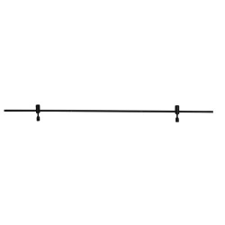 Magnetic Wall Structure Sandy Black Aluminium L: 150 W: 1.5 H: 12 cm