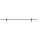 Magnetic Wall Structure Sandy Black Aluminium L: 150 W: 1.5 H: 12 cm