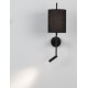 Black Fabrirc Shade & Black Aluminium AdjusTable - Switch On/Off LED Samsung 3 Watt 210Lm 3000 LED LED E27 1x12 Watt 230Volt IP20 Bulb Excluded L: 18 W: 29.6 H: 57.5 cm 9180512