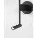 Black Fabrirc Shade & Black Aluminium AdjusTable - Switch On/Off LED Samsung 3 Watt 210Lm 3000 LED LED E27 1x12 Watt 230Volt IP20 Bulb Excluded L: 18 W: 29.6 H: 57.5 cm 9180512