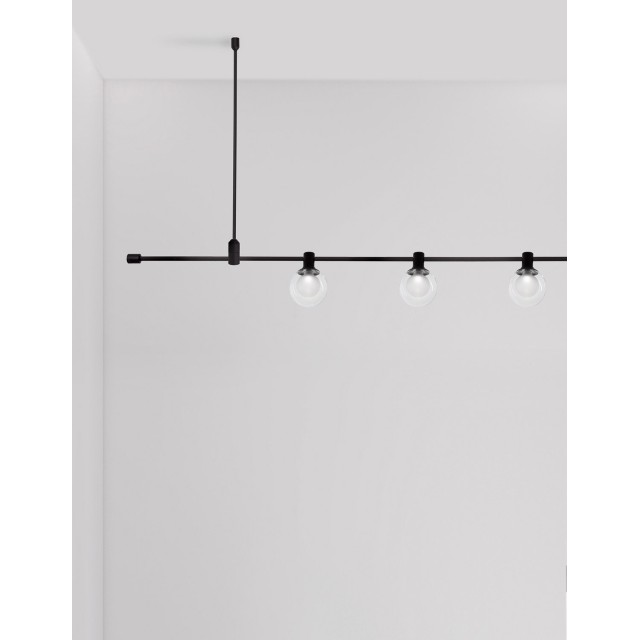 Ράγα Αλουμινίου GRAMMI 01 60W  Μαύρο Nova Luce 9180563