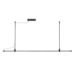Ράγα Αλουμινίου GRAMMI 01 60W  Μαύρο Nova Luce 9180563
