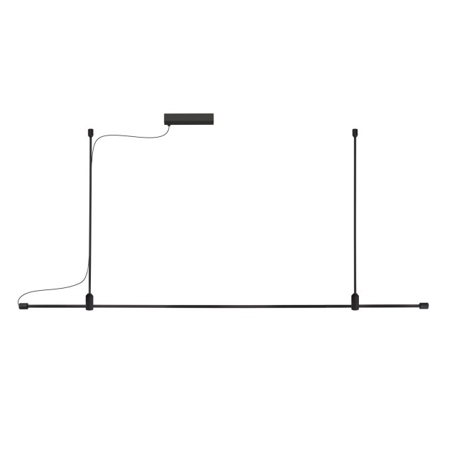 Ράγα Αλουμινίου GRAMMI 01 60W  Μαύρο Nova Luce 9180563