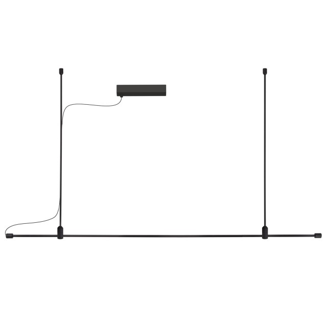 Ράγα Αλουμινίου GRAMMI 01 60W  Μαύρο Nova Luce 9180563