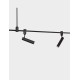 Ράγα Αλουμινίου GRAMMI 01 60W  Μαύρο Nova Luce 9180563