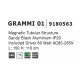 Ράγα Αλουμινίου GRAMMI 01 60W  Μαύρο Nova Luce 9180563