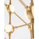 Gold Metal & Acrylic LED 8x2.4 Watt 230 Volt 1344Lm 3000 IP20 L: 51 W: 51 H: 14 cm 9180678