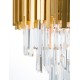Gold Metal & Crystal LED LED E14 4x5 Watt 230 Volt IP20 Bulb Excluded D: 40 W: 40 H1: 43 H2: 120 cm 9181100