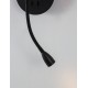Black Metal Black Fabric Shade Switch On/Off LED 3 Watt 3000 180Lm LED LED E14 1x5 Watt 230 Volt IP20 Bulb Excluded L:19 W: 16 H: 30 cm 9182372