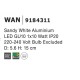 Sandy White Aluminium LED GU10 1x10 Watt IP20 220-240 Volt Bulb Excluded D: 5.6 H: 15 cm 9184311