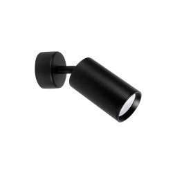 Sandy Black Aluminium LED GU10 1x10 Watt IP20 220-240 Volt Bulb Excluded D: 5.6 H: 15 cm 9184312