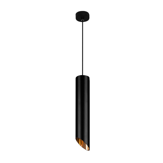 Sandy Black Aluminium Outside Gold Aluminium Inside LED GU10 1x10 Watt IP20 220-240 Volt Bulb Excluded D: 6 H: 15 cm