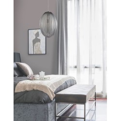 Chrome Metal Smoky Gray Glass LED LED E27 1x12 Watt 230 Volt IP20 Bulb Excluded D: 30 H1: 46.8 H2: 120 cm 9190031