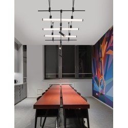 Magnetic Tubular Structure Sandy Black Aluminium L: 200 H: 35 cm