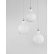 Chrome Aluminium Opal Glass LED LED E14 3x5 Watt 230 Volt IP20 Bulb Excluded D: 37 H1: 20.4 H2: 120 cm 9190882
