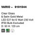 Clear Glass& Satin Gold Metal LED LED E27 6x12 Watt 230 Volt IP20 Bulb Excluded D: 50 H: 120 cm 9191544