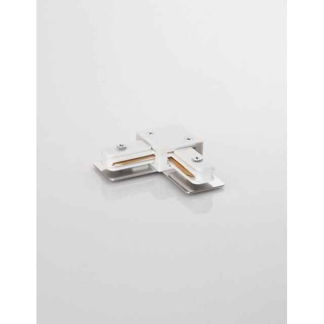 Black Aluminium L connector 2 Wires