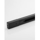 Black Aluminium 3 wires track rail socker End Cap & Power connector are Included 2 meters