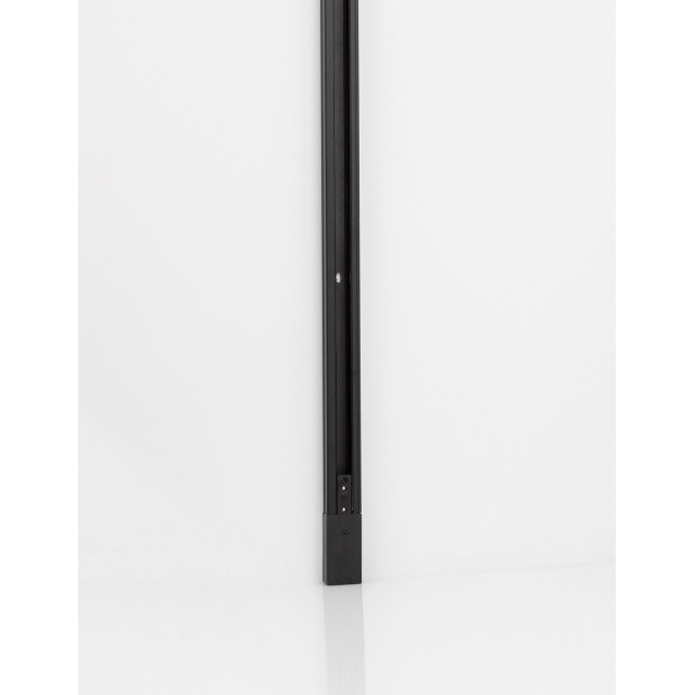 Black Aluminium 3 wires track rail socker End Cap & Power connector are Included 2 meters