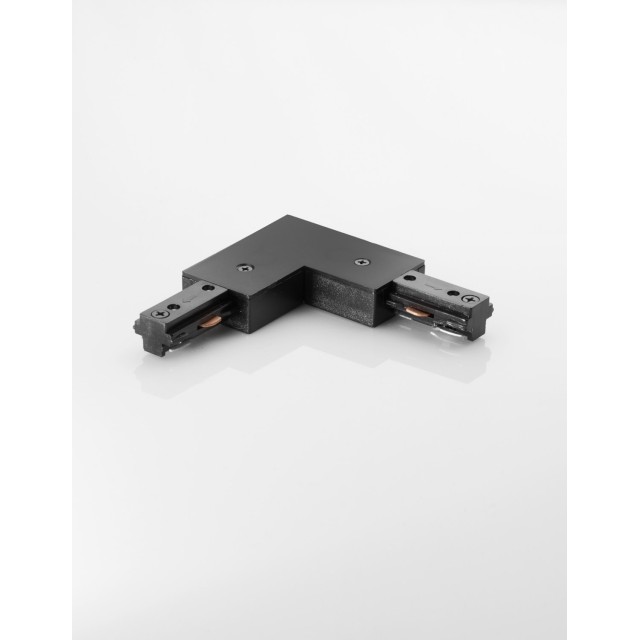 Black Aluminium L connector