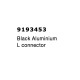 Black Aluminium L connector