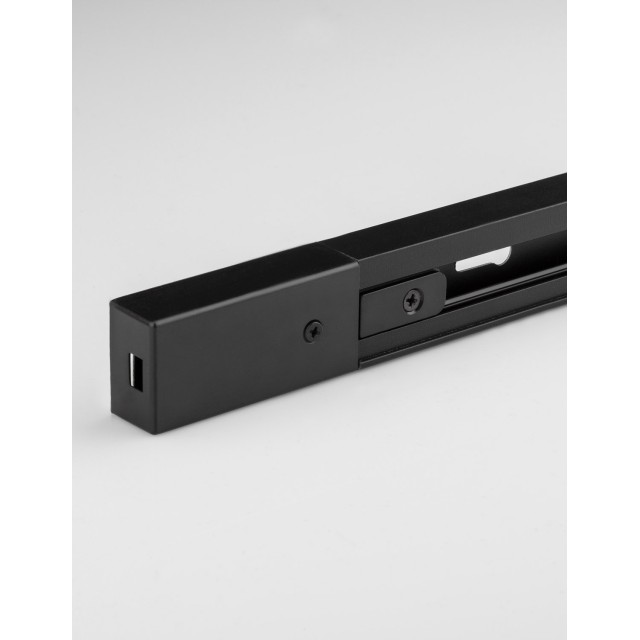Black Aluminium 2 wires track rail socker End cap & Power Connector are Included 2 meters