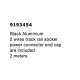 Black Aluminium 2 wires track rail socker End cap & Power Connector are Included 2 meters