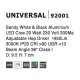 Sandy White & Black Aluminium  20W 230V Cree D:9.5 H:7 1450Lm  3000K IP20