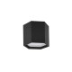 Sandy Black Aluminium & Acrylic LED 10 Watt 230 Volt 600Lm 3000K IP20 D: 25 H: 20 cm