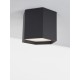 Sandy Black Aluminium & Acrylic LED 10 Watt 230 Volt 600Lm 3000K IP20 D: 25 H: 20 cm