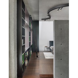 Κυρτή Χωνευτή Ράγα Μαγνητική CURVE 72 μοιρών μαύρο 9212672 Nova Luce